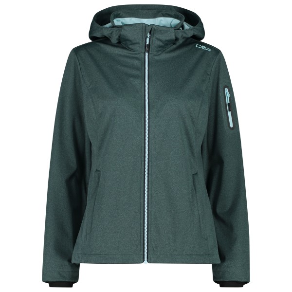 CMP - Women's Light Softshell Jacket Zip Hood - Softshelljacke Gr 40 blau von CMP
