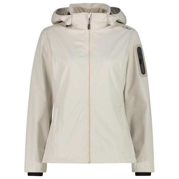 CMP - Women's Light Softshell Jacket Zip Hood - Softshelljacke Gr 42 beige von CMP