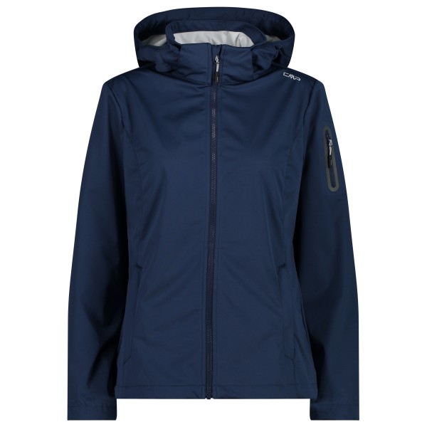 CMP - Women's Light Softshell Jacket Zip Hood - Softshelljacke Gr 42 blau von CMP