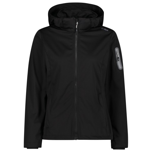 CMP - Women's Light Softshell Jacket Zip Hood - Softshelljacke Gr 48 schwarz von CMP