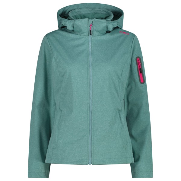 CMP - Women's Light Softshell Jacket Zip Hood - Softshelljacke Gr 48 türkis von CMP