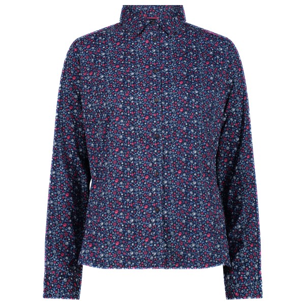 CMP - Women's Longsleeve Shirt with Pattern - Bluse Gr 34 blau von CMP