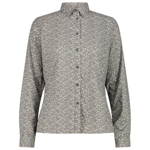 CMP - Women's Longsleeve Shirt with Pattern - Bluse Gr 38 grau von CMP
