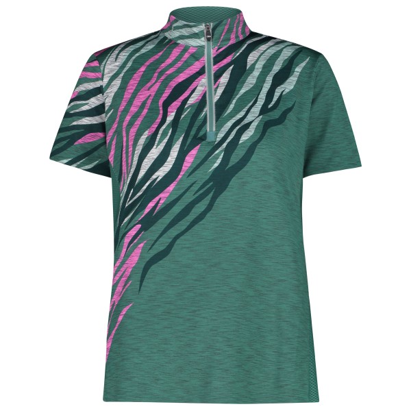 CMP - Women's Melange Stretch T-Shirt Free Bike - Radtrikot Gr 36 türkis von CMP