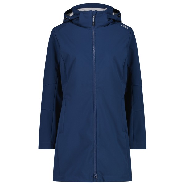 CMP - Women's Parka Zip Hood Softshell - Softshelljacke Gr 52 blau von CMP