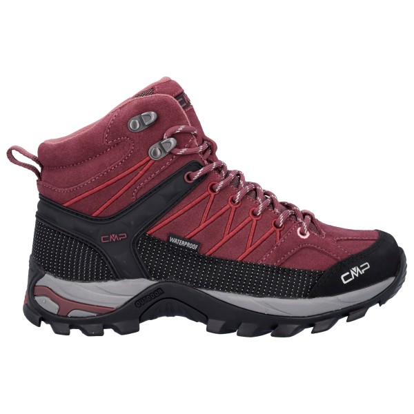 CMP - Women's Rigel Mid Trekking Shoes Waterproof - Wanderschuhe Gr 38 rot/schwarz von CMP