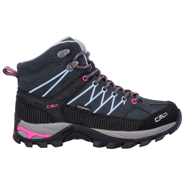 CMP - Women's Rigel Mid Trekking Shoes Waterproof - Wanderschuhe Gr 41 schwarz/blau von CMP
