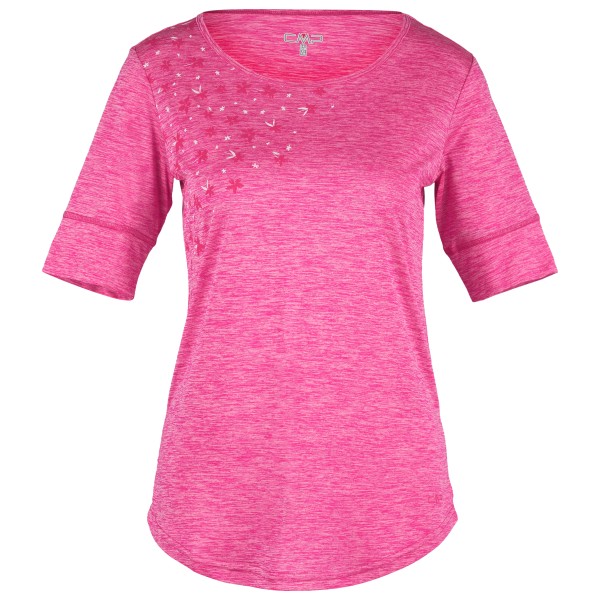 CMP - Women's Shortsleeve Light Mealnge T-Shirt - Funktionsshirt Gr 42 rosa von CMP