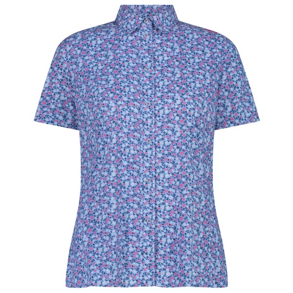 CMP - Women's Shortsleeve Shirt with Pattern - Bluse Gr 34 lila/blau von CMP
