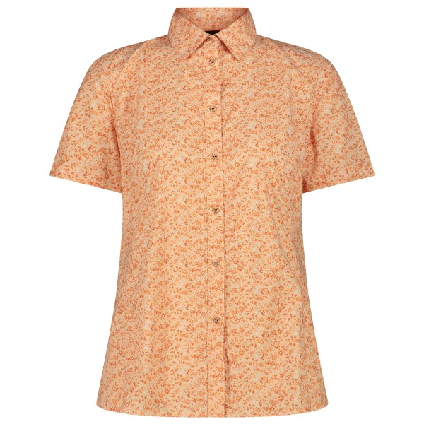 CMP - Women's Shortsleeve Shirt with Pattern - Bluse Gr 38 beige von CMP