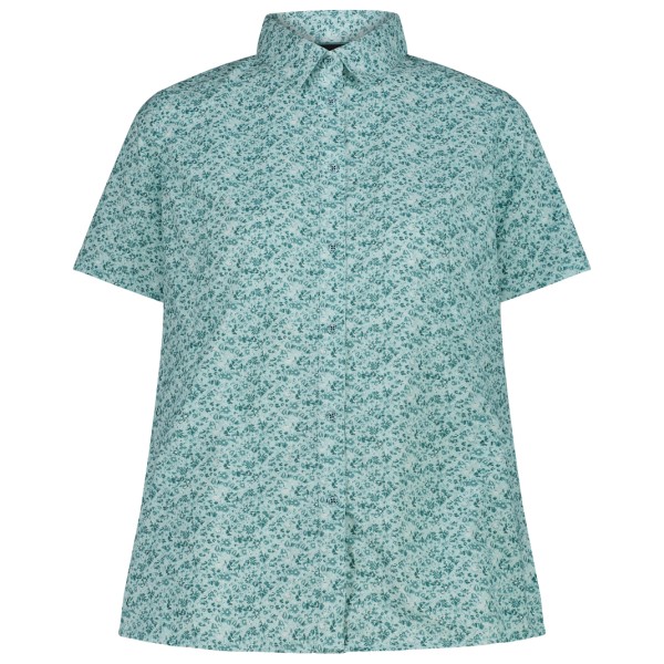 CMP - Women's Shortsleeve Shirt with Pattern - Bluse Gr 40 türkis von CMP