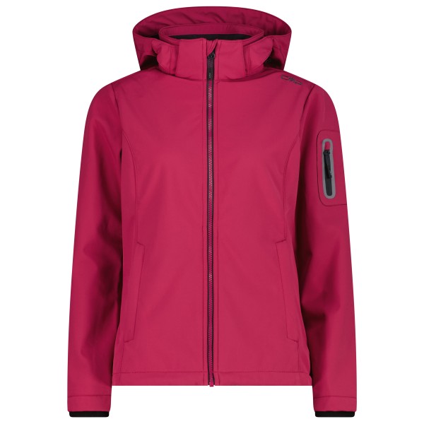 CMP - Women's Softshell Jacket Zip Hood - Softshelljacke Gr 46 rosa von CMP