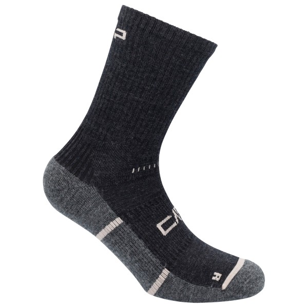 CMP - Women's Trekking Sock Merinos - Wandersocken Gr 39-42 schwarz von CMP