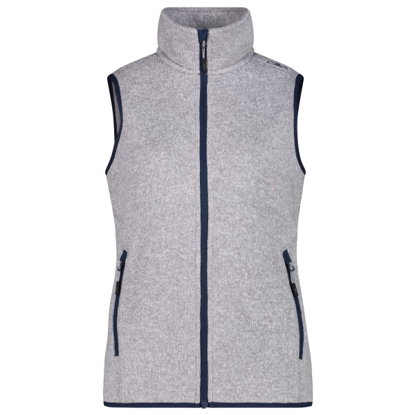 CMP - Women's Vest Jacquard Knitted - Fleeceweste Gr 36 grau von CMP