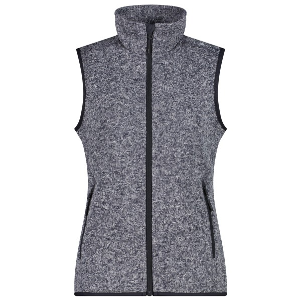 CMP - Women's Vest Jacquard Knitted - Fleeceweste Gr 38 grau von CMP