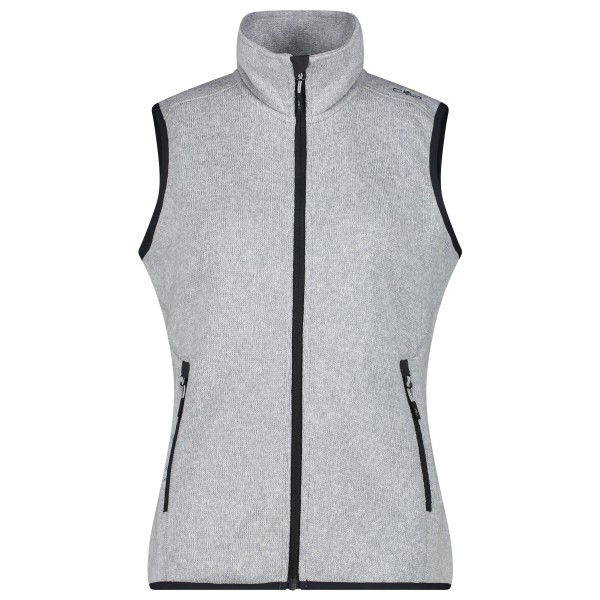 CMP - Women's Vest Jacquard Knitted - Fleeceweste Gr 38 grau von CMP