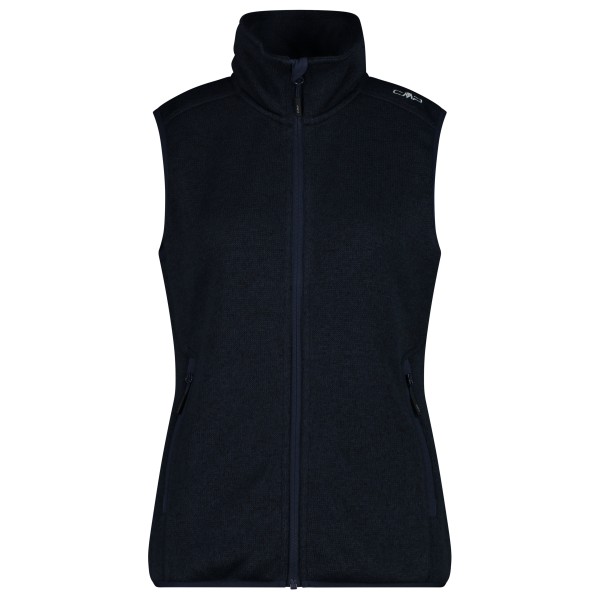 CMP - Women's Vest Jacquard Knitted - Fleeceweste Gr 50 schwarz von CMP