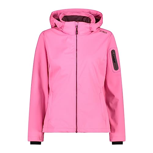 CMP wasserdichte Kapuzenjacke, Damen, 40, pink fluo von CMP