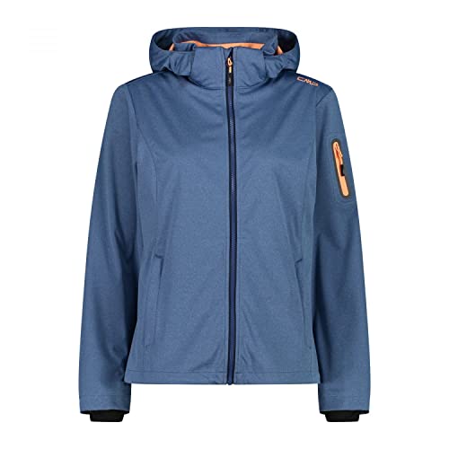 CMP wasserdichte Kapuzenjacke, Damen, 46, dusty blue mel. von CMP