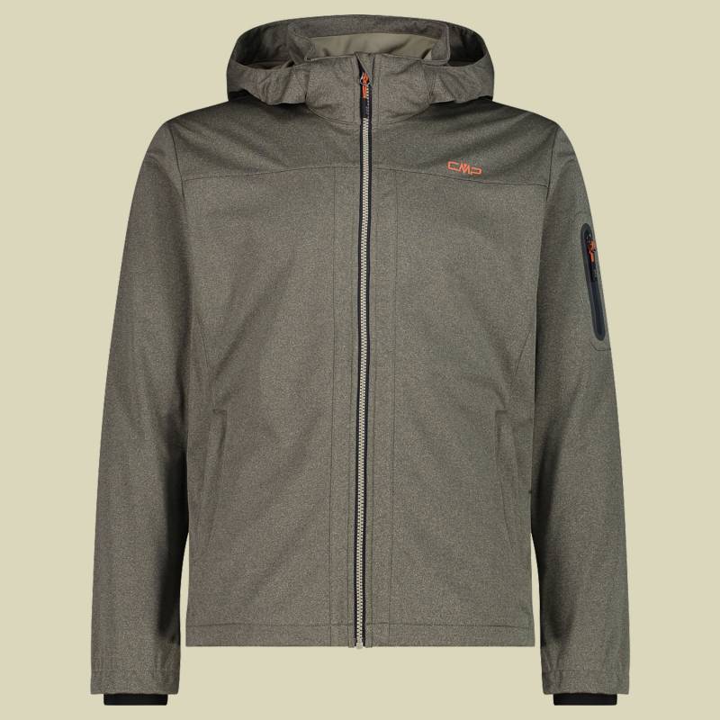 Man Jacket Zip Hood Light Softshell 39A5027 grün 54 - E651 sage melange von CMP