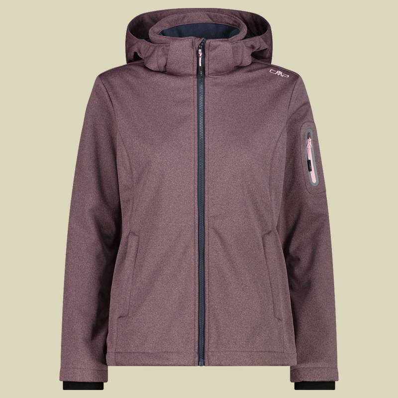 Woman Jacket Zip Hood Melange Softshell 39A5006M pink 40 - Farbe pink melange Woman Jacket Zip Hood Melange Softshell 39A5006M pink 40 - Farbe pink melange von CMP