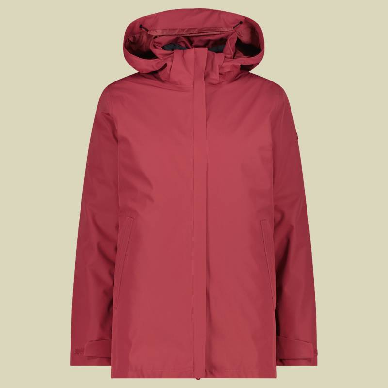 Woman Long Jacket Zip Hood Detachable Inn. Jacket 42 pink - Farbe peony von CMP