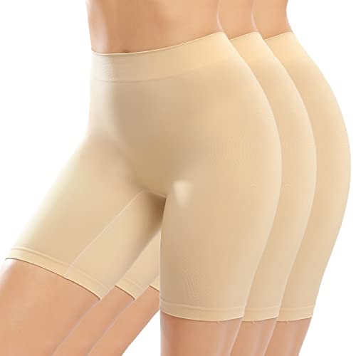 CMTOP Damen Shapewear Mieder mit Beinformer Hohe Taille Tropfen Bauch-Weg-Effekt Shapewear Ab Sofort Gültig Nahtlos Sicherheitshose (Farbe,XXL) von CMTOP