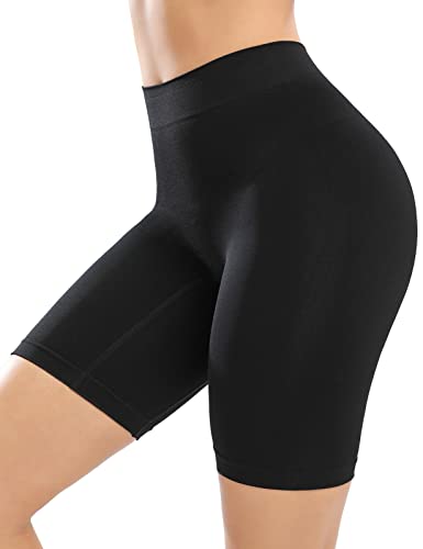 CMTOP Damen Shapewear Mieder mit Beinformer Hohe Taille Tropfen Bauch-Weg-Effekt Shapewear Ab Sofort Gültig Nahtlos Sicherheitshose (Schwarz,XL) von CMTOP