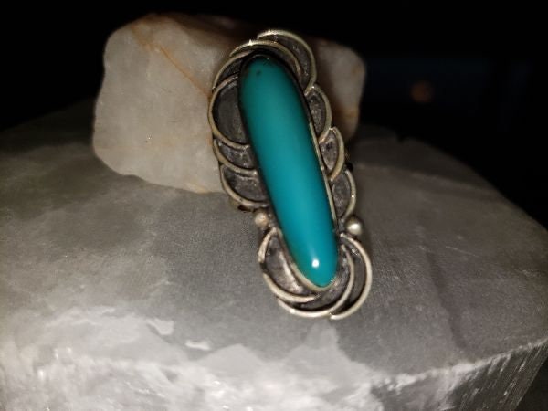 Türkis Ring Mit Silberfassung - 412 Größe 3 Türkis Ring Mit Silberfassung - 412 Größe 3 von CMVintageJewelry