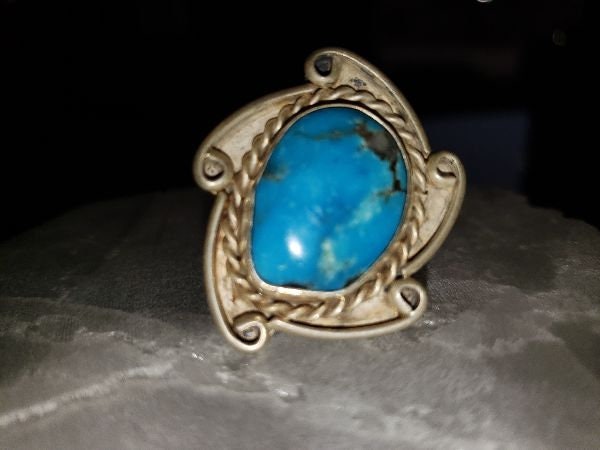 Türkis Ring Mit Silberfassung - 417 Türkis Ring Mit Silberfassung - 417 von CMVintageJewelry