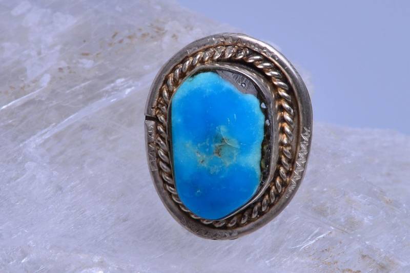 Türkis Ring Mit Sterling Silber Einstellung - 168 Türkis Ring Mit Sterling Silber Einstellung - 168 von CMVintageJewelry