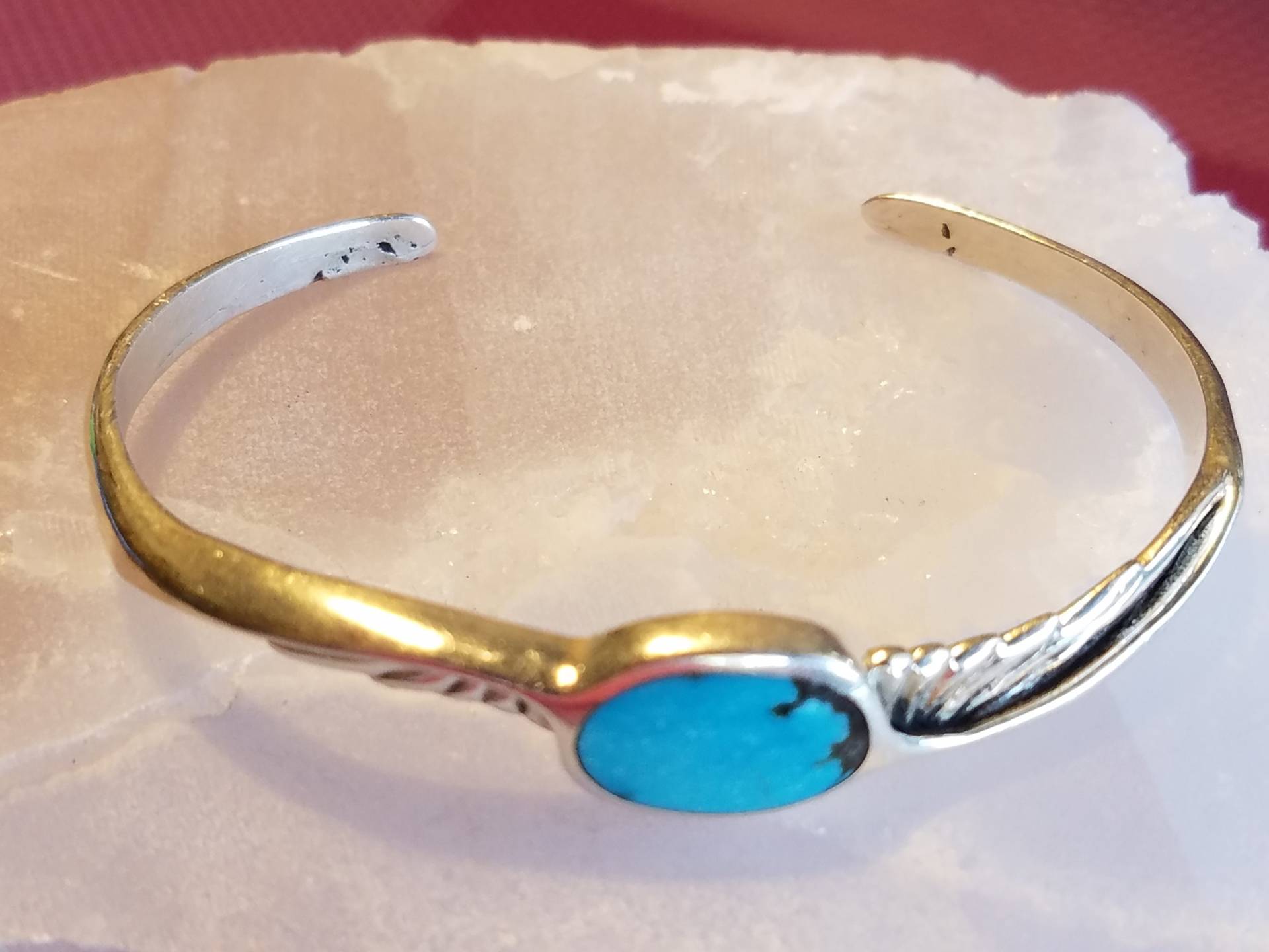 Türkis Und Sterling Silber Armreif - 314 Türkis Und Sterling Silber Armreif - 314 von CMVintageJewelry