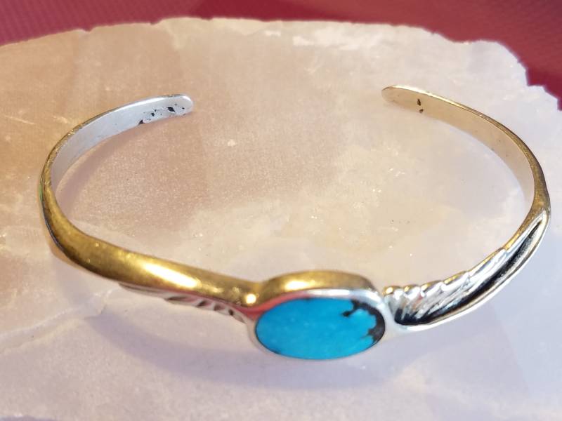 Türkis Und Sterling Silber Armreif - 314 Türkis Und Sterling Silber Armreif - 314 von CMVintageJewelry