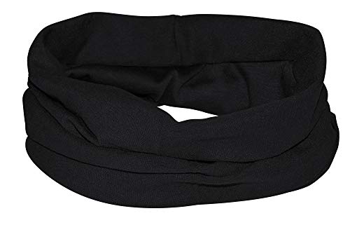 CN Outdoor Schlauchschal Mundschutz Schlauchtuch Schal Rundschal Multifunktionstuch Unisex (Schwarz) von CN Outdoor