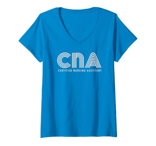 Damen CNA-zertifizierte Pflegeassistentin im Retro-Design T-Shirt mit V-Ausschnitt Damen CNA-zertifizierte Pflegeassistentin im Retro-Design T-Shirt mit V-Ausschnitt von CNA Certified Nursing Assistant Retro Design Shop