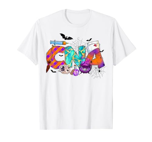 Zertifizierte Pflegeassistentin CNA Halloween für Frauen Mädchen T-Shirt Zertifizierte Pflegeassistentin CNA Halloween für Frauen Mädchen T-Shirt von CNA Nurse Halloween Costume Scrub Top Women