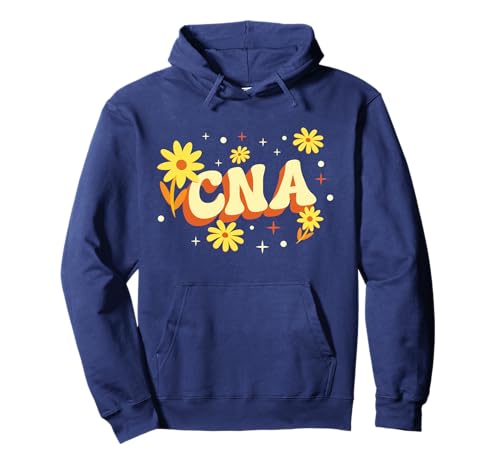 CNA-zertifizierte Pflegeassistentin — Flower Retro Boho Damen Pullover Hoodie von CNA Shirts & Gifts HHWCo.