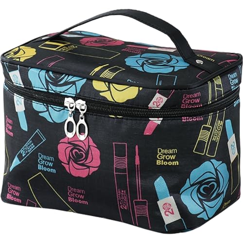 1PC Make -up -Beutel für Frauen tragbare Reißverschlüsse wasserdicht mit großer Kapazität Reisen Toilettenbeutel mit Griff für Zuhause, Reisen, Büro. von CNAFGBGG