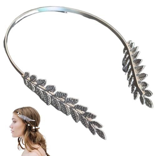 1pc Leaf Crown für Frauen Mode Luxus Metall Rückenbackblatt Fairy Crown Dekorative Tiara für Hochzeit Cosplay Kostümparty. von CNAFGBGG