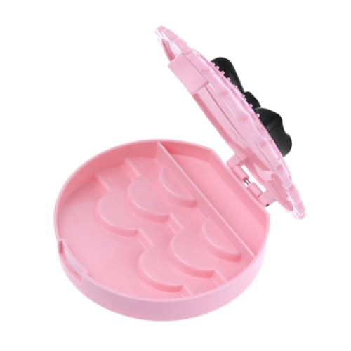 1pc tragbarer Wimpernfall-Aufbewahrungsbox gefälschter Wimpernhalter Falsches Wimperspeicher Container 3-Tier-Reise-Wimpern-Organizer Box (Pink) von CNAFGBGG