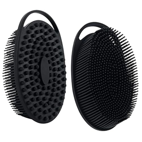 2pcs Silikonkörperpeeling, 2-in-1 Doppelseite Körperwaschbeschrubber, weiche Silikon-Duschpinsel, hängende Peeling Pinsel für Männer Frauen Geschenke.. von CNAFGBGG