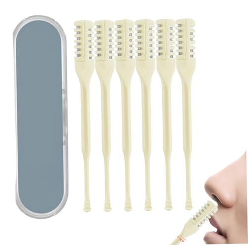 6pcs Nasenhaarschneider 360 ° rotierende doppelseitige, tragbare Nasenhaarschneiderhandbuch für Frauen und Männer von CNAFGBGG