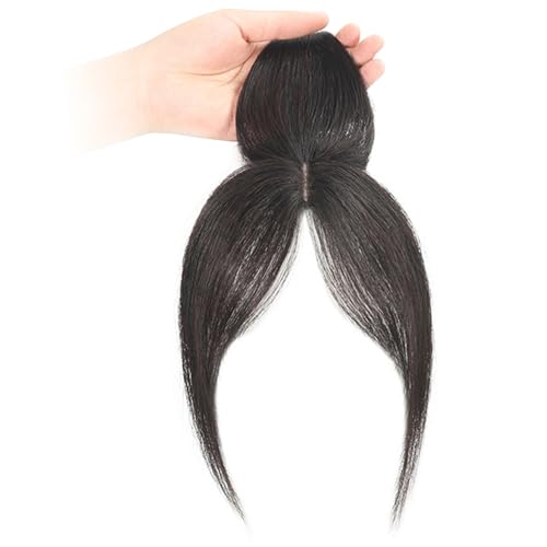 Clip in Pony Side Trennte Haaropper für echte menschliche Haare gefälschte Knalls 360 ° Deckstück Stücke Wispy Fake Pons Clip in Haarverlängerungen für Frauen täglich tragen, natürliche Farbe von CNAFGBGG