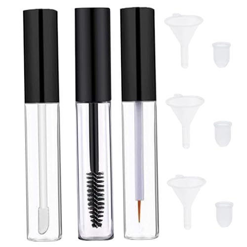 Leere Mascara -Röhre und Zauberstab 3pcs 10 ml leere Lipglossrohre transparent leerer Eyeliner -Rohr mit Gummieinsätzen und Trichter für DIY -Rizinusöl Leere Mascara -Röhre und Zauberstab 3pcs 10 ml leere Lipglossrohre transparent leerer Eyeliner -Rohr mit Gummieinsätzen und Trichter für DIY -Rizinusöl von CNAFGBGG
