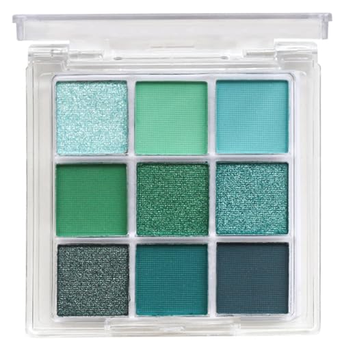 Lidschattenpalette, 9 Farben Mischbare Avocado Grüne Lidschatten, langlebiges und wasserdichtes grüne Make -up für Mädchen, Frauen von CNAFGBGG