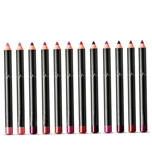 Lippensteine Set 12 Farben wasserdicht lang anhaltende Lippenstiftstift für Frauen 12pcs Farbe 01-12 Lippensteine Set 12 Farben wasserdicht lang anhaltende Lippenstiftstift für Frauen 12pcs Farbe 01-12 von CNAFGBGG