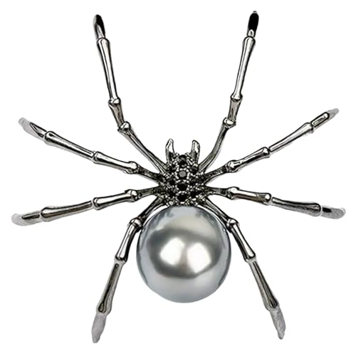 Spider Brosche Punk Halloween Brosche Gothic Faux Pearl Rucksack Schal Shirt Bag Hut Hut Pin Bar Party Körper Halloween Schmuck. von CNAFGBGG