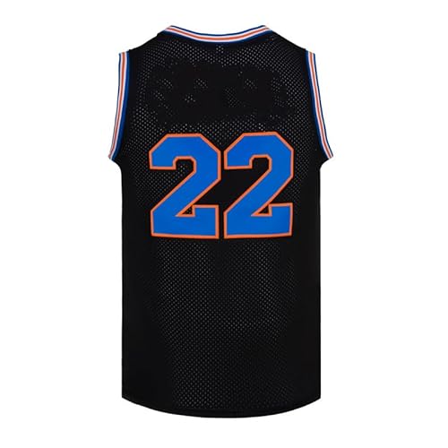 CNALLAR Herren Basketball-Trikot Bill Murray #22 Weltraum-Film-Trikot, weiß/schwarz - Schwarz - Mittel von CNALLAR