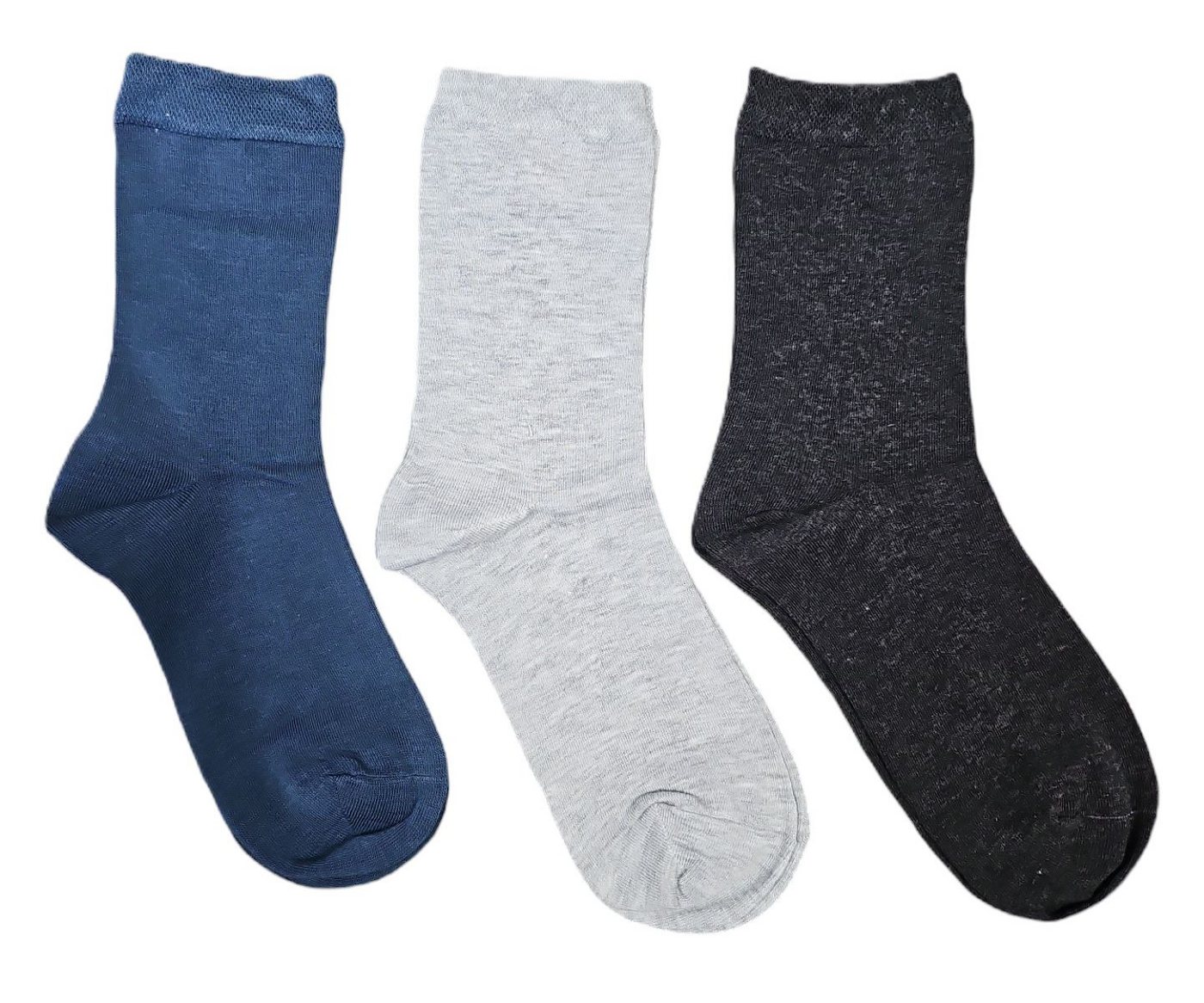 CNB Komfortsocken Damen Socken gekettelt, extra weicher Bund (Packung, 3 Paar) von CNB