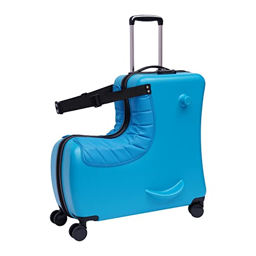 CNCEST 50,8 cm / 61 cm Kinder-Reisekoffer, Rollgepäck mit Rädern, Trolley, Gepäck mit Passwortschloss, Kinderwagen, Gepäck für Kindertag, Festival-Geschenk, 61 cm Mit Kissen, Rutscher von CNCEST